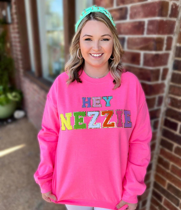 Hey Nezzie Patch Sweatshirt