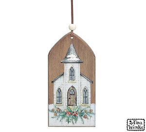 Wooden Church Ornament